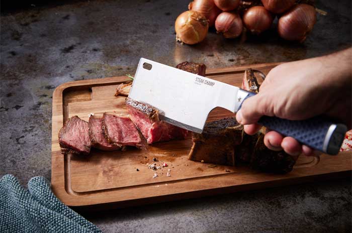 STEAK CHAMP Flip & Cut Spatula